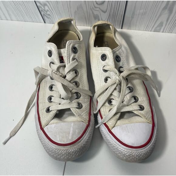 Converse Unisex Chuck Taylor All Star Oxford Sneaker White/Red M7652 W7.5 - Picture 1 of 5